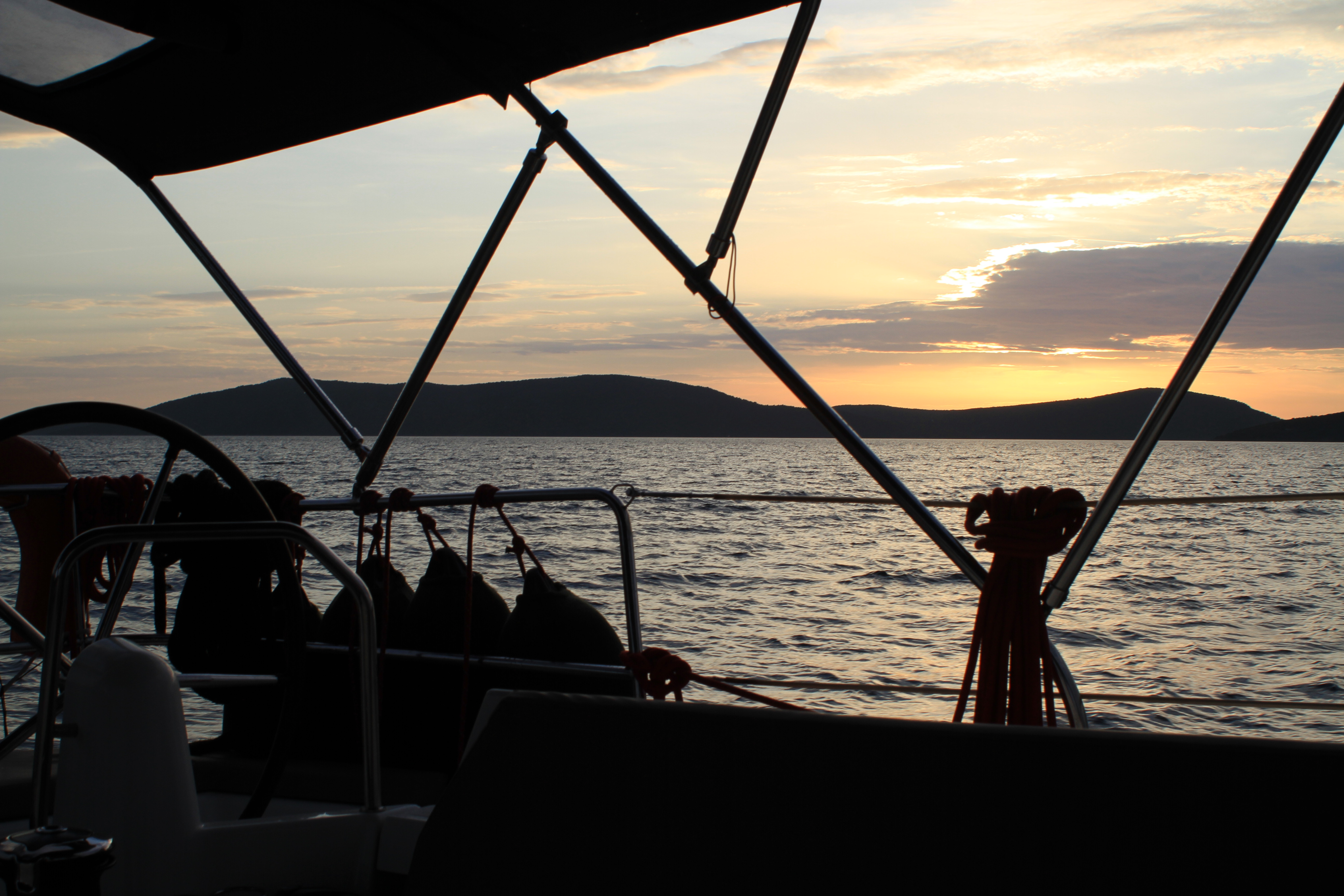 Sonnenuntergang auf der Insel Alonnisos